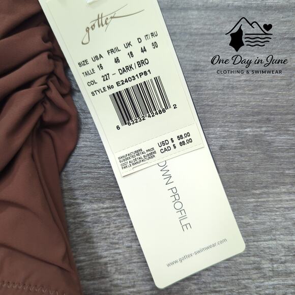 Gottex Profile High Waist Bikini Bottom Size 16 - Picture 2 of 5